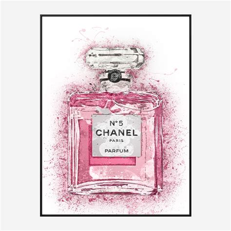 chanel poster pink|chanel no 5 framed pictures.